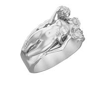 QSYJCCXD Elegant Rings for Ladies Valentine's Day Gift Men And Women Couple Rings Exaggerated Love Series Ring Elegant Holiday Party Accessories for Special Occasion
