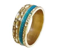 QSYJCCXD Fidget Ring For Women, Blue Enamel Cut Face Craft Ring European And American Popular Ring Mens And Womens Rings Suitable For Any Occasion Jewellery Gift for Mother's Day