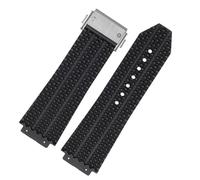 QSYJCCXD FKM Fluorosilicone watchbands For BIG BANG Silicone 25 * 17mm 26 * 19mm Waterproof Men's Watch Strap Chain Watch Rubber Bracelet Wristband