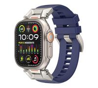 QSYJCCXD For band 49mm 46mm 45mm 44mm 42mm Fluororubber Watchbands 10th Waterproof FKM Strap