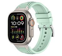 QSYJCCXD For Band Ultra 2 49mm 45mm 44mm Rubber Strap Series 10 9 8 7 6 5 4 3 2 1 SE With Metal Connector S10 46mm 42mm WatchBands