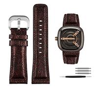QSYJCCXD For Seven Friday Q2/03/M2/M021/T2 Genuine Leather Watchband Vintage styleDiesel watch Men cowhide strap 28m Bracelet accessories