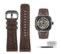 QSYJCCXD For Seven Friday Q2/03/M2/M021/T2 Genuine Leather Watchband Vintage styleDiesel watch Men cowhide strap 28m Bracelet accessories