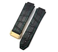 QSYJCCXD For Watch Strap,Cowhide Rubber Watchband 25-19mm Calfskin Bracelets sport men and wom Watchbands