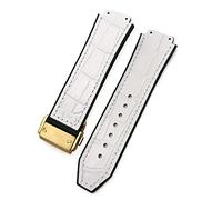 QSYJCCXD For Watch Strap,Cowhide Rubber Watchband 25-19mm Calfskin Bracelets sport men and wom Watchbands