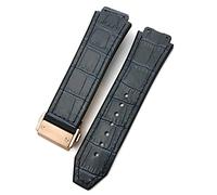 QSYJCCXD For Watch Strap,Cowhide Rubber Watchband 25-19mm Calfskin Bracelets sport men and wom Watchbands