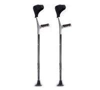 QSYJCCXD Forearm Crutches Adult 1 Pair, Standard Adjustable Height Crutches, Lightweight Aluminum Walking Crutches, for Elderly/Disabled/Physically Impaired
