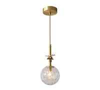 QSYJCCXD G9 Spherical Bead Point Glass Pendant Lighting Fixture Creative Antler Copper Art Hanging Lighting for Dining Bedroom Kitchen Island Chandelier Ceiling Light Yearn for
