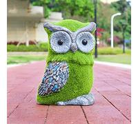 QSYJCCXD Garden Flocking Rabbit Statue Decor-Easter Moss Bunny Figurines Ornament,Artificial Turf Animal,Green Environmental Waterproof FRP,for Patio Lawn Yard,K