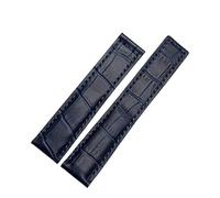 QSYJCCXD Genuine Cowhide Watch Band For Carrera Lincoln 19mm 20mm 22mm Black Brown Folding Buckle Watch Strap Men