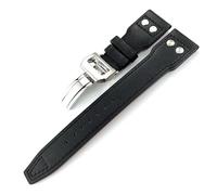 QSYJCCXD Genuine Leather Calfskin Watchband 21mm 22mm Suitable For IWC Big PILOT IW5009 IW5103 Wire Nail Watch Strap