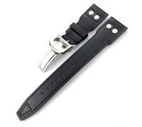 QSYJCCXD Genuine Leather Calfskin Watchband 21mm 22mm Suitable For IWC Big PILOT IW5009 IW5103 Wire Nail Watch Strap
