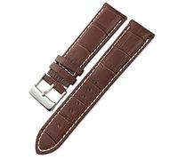 QSYJCCXD Genuine Leather Watchband 22mm 24mm Fit for Premier Navitimer Black Blue Brown Folding Clasp Soft Cowhide Watch Strap