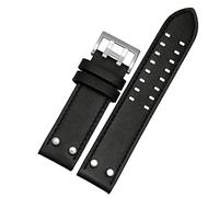 QSYJCCXD Genuine Leather Watchband For HAMILTON H760250 H77616533 Wristband Brand Watch Straps 20mm 22mm With Button Clasp