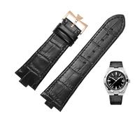 QSYJCCXD Genuine Leather Watchband For Vacheron Constantin OVERSEAS Series 4500V 5500V P47040 Stainless Steel Buckle Men Watch Strap 25-8mm
