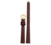 QSYJCCXD Genuine Leather Watchband womens bracelet 6mm 8mm 10mm 12mm lizards leather watch strap small wristwatches belt Pin buckle
