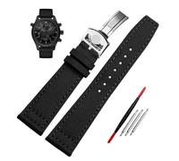 QSYJCCXD High Density Nylon Watchband For IWC IW377724 IW371614 Watch Strap 20mm 21mm 22mm Bracelet Black Armygreen Blue Canvas Wrist Belt
