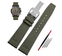 QSYJCCXD High Density Nylon Watchband For IWC IW377724 IW371614 Watch Strap 20mm 21mm 22mm Bracelet Black Armygreen Blue Canvas Wrist Belt