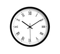 QSYJCCXD Household Wall Clock Simple European Roman Numeral Wall Clock Home Digital Clock Living Room Bedroom Mute Quartz Clock Wall Clock Decoration Modern Wall Clock, 14INCH