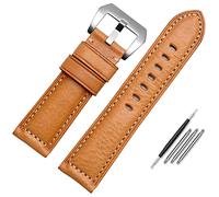 QSYJCCXD Leather Watch Band For Men, Suitable For Panerai Citizen Jeep Italian Leather Watch Chain 22mm 24mm 26mm WatchBands