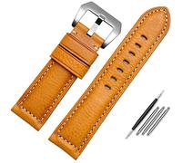 QSYJCCXD Leather Watch Band For Men, Suitable For Panerai Citizen Jeep Italian Leather Watch Chain 22mm 24mm 26mm WatchBands