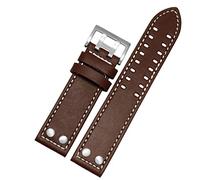 QSYJCCXD -Leather Watch Strap Bracelet Wrist 20mm 22mm Band For Hamilton Aviation H77755533 H77616533 Genuine Leather Men Watch Band