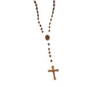 QSYJCCXD Luminous Catholic Christ Jesus Cross Plastic Rosary Necklace Souvenirs Gifts-A4