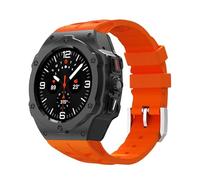 QSYJCCXD Luxury Modification Kit for Galaxy Watch Ultra 47mm Stainless Steel Case Silicone Strap for Ultra 47mm DIY Accessorie Watchbands