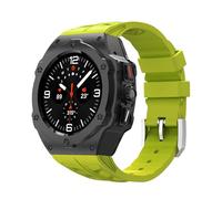 QSYJCCXD Luxury Modification Kit for Galaxy Watch Ultra 47mm Stainless Steel Case Silicone Strap for Ultra 47mm DIY Accessorie Watchbands