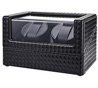 QSYJCCXD Mechanical Watch Shaker Leather Automatic Watch Winder Box with 5 Rotation Mode and No Noise, with Soft Watch Pillow