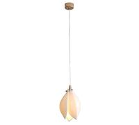 QSYJCCXD Modern Ceramic Petal Bedroom Chandelier Ceiling Light Creative Duplex Stairs Hanging Light Fixtures for Lobby Hotel Long Line Pendant Light Yearn for