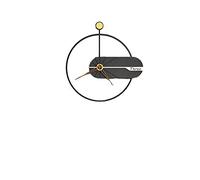 QSYJCCXD Modern Wall Clock Modern Wall Clocks Round Designer Home Decor Watches Wood Grey Living Room Interiors Decoration Clocks for Living Room