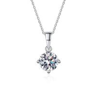 QSYJCCXD Moissanite Pendants for Women S925 Pure Necklace Sparkling Wedding Chains Jewelry
