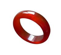 QSYJCCXD Natural Green Chalcedony Agate Jade Ring Chinese Jadeite Amulet Fashion Charm Jewelry Hand Carved Crafts Gifts Women Men (Gem Color : Pink, Ring Size : Inner diameter18mm)
