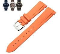 QSYJCCXD Natural Rubber Watchband 20mm 22mm Special For Tudor Black Bay 1958 39mm 41mm GMT Pelagos Pin/Folding Buckle Rubber Strap