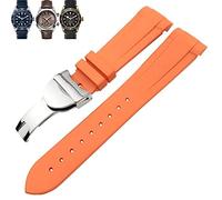QSYJCCXD Natural Rubber Watchband 20mm 22mm Special for Tudor Pelagos 1958 39mm 41mm Pelagos Pin/Folding buckle Silicone Strap