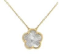 QSYJCCXD New 2025 Fashion Classic High Natural Stone Shell Five-Leaf Flower Necklace Simple Flower Necklace Delicate Hers Women Ladies Pa Decoration Jewelry Luxury Accessories Trendy Best For Gift