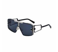 QSYJCCXD New 2025 Oversized Square Punk Sunglasses Women Metal Frame Sun Glasses For Ladies Mens Shades Eyewear UV400