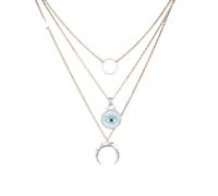 QSYJCCXD New 2026 1Pc 925 Sterling Silver Chain Evil Eyes Necklaces For Women Devil Pendant Necklace Choker Clavicle Decoration Jewelry Luxury With You Accessories Trendy Best Gift