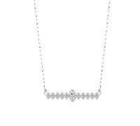 QSYJCCXD New 2026 Arrive Unisex Genuine 925 Sterling Silver Simple Line Design Pendant Necklaces For Women Dazzling Clear Cz Fine Trendy Wedding Decoration Jewelry Luxury With You Accessories And Men