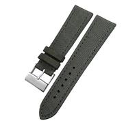 QSYJCCXD New 22mm High Density Nylon Fabric Watch Band for AVENGER Black White Green Canvas Leather Bottom Strap Tang Buckle