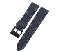 QSYJCCXD New 22mm High Density Nylon Fabric Watch Band for AVENGER Black White Green Canvas Leather Bottom Strap Tang Buckle