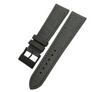 QSYJCCXD New 22mm High Density Nylon Fabric Watch Band for AVENGER Black White Green Canvas Leather Bottom Strap Tang Buckle