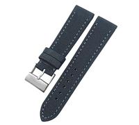 QSYJCCXD New 22mm High Density Nylon Fabric Watch Band for AVENGER Black White Green Canvas Leather Bottom Strap Tang Buckle