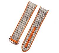 QSYJCCXD Nylon Rubber Watchband For Omega Men Deployant Clasp Strap Watch Accessorie Silicone Watch Bracelet Chain