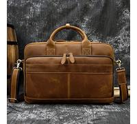 QSYJCCXD Retro Laptop Briefcase Handbags Casual Daily Working Tote Bags Men Male bag for documents
