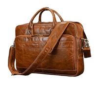 QSYJCCXD Retro Laptop Briefcase Handbags Casual Daily Working Tote Bags Men Male bag for documents
