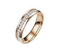 QSYJCCXD Rings for Women Two Rows Of Full Diamond Rings Men'S And Women'S Universal Rings Anniversary Valentine's Day Gifts for Girls Women