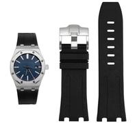 QSYJCCXD Rubber silicone strap for AP Abby 15703 Royal Oak Offshore series watch chain accessories 28mm watch Band