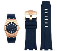 QSYJCCXD Rubber silicone strap for AP Abby 15703 Royal Oak Offshore series watch chain accessories 28mm watch Band